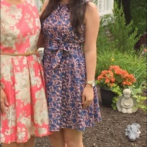 Marc by Marc Jacobs fit and flair blue and pink